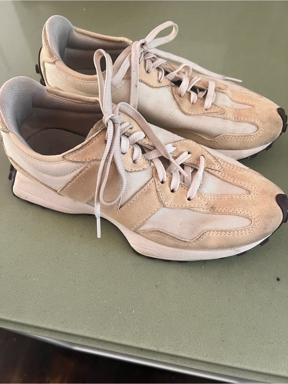Women's New Balance 327 Sneakers, size 8. Good condition.